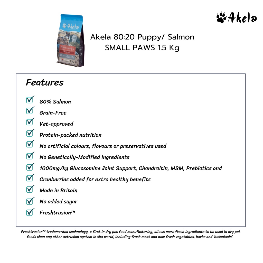 Akela puppy salmon sales