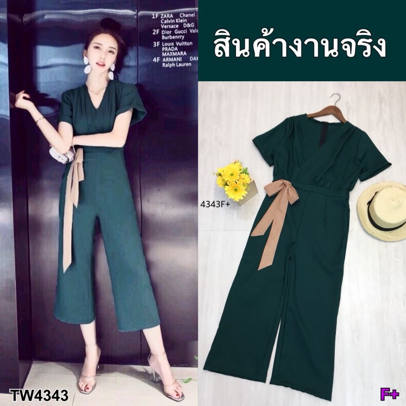 ak-4343-jumpsuit-คอวี-แต่งสายผูก