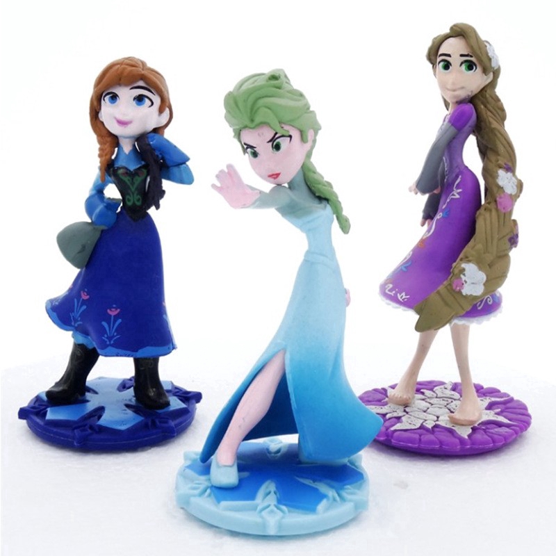 ภาพหน้าปกสินค้าตุ๊กตา Disney Frozen Elsa 2 ชิ้น / ล็อต 9.5 ซม.