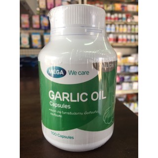 garlic oil mega we care 100 แคปชูล #น้ำมันกระเทียมสกัด