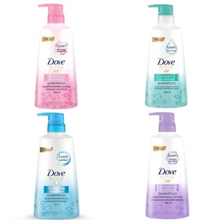 (4 สูตร) Dove Nutritive Solutions Micellar Nourishment Shampoo โดฟ นูทริทีฟ โซลูชั่น ไมเซลล่า นูริชเม้นท์ แชมพู 450 มล.