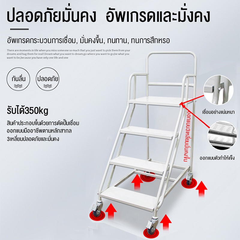 บันไดเคลื่อนย้ายได้-พร้อมเบรค-ความสูง-1-5-เมตร-รับน้ำหนักได้ดี-ขนสินค้า-บันไดปีน-เหมาะสำหรับหลายฉาก