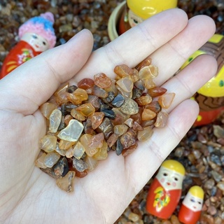 💎 อาเกต หยาบส้ม Agate โมรา 100g. หินแห่งความสมดุล หิน เศษพลอย พร็อพถ่ายรูป หินประดับ แต่งตู้ปลา แต่งต้นไม้ วัถุมงคล