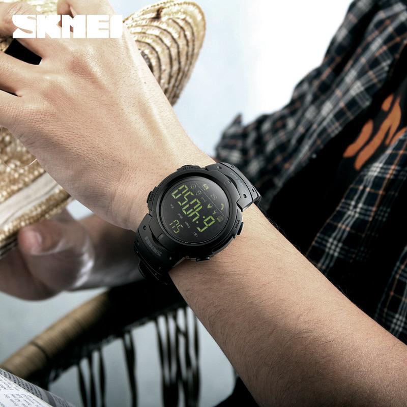 ภาพหน้าปกสินค้ากีฬาผู้ชาย smart watch skmei แบรนด์แฟชั่น pedometer ระยะไกลกล้องแคลอรี่บลูทู ธ smartwatch เตือนนาฬิกาข้อมือดิจิตอล ที่เกี่ยวข้อง