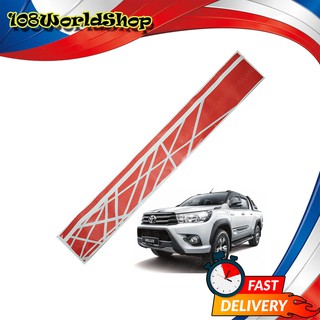 สติ๊กเกอร์ คาดฝากระโปรงหน้า สีแดง ลาย TRD Sticker Toyota Toyota Hilux Revo 2015-2017 แดง จำนวน 1 ชิ้น