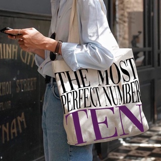 ภาพขนาดย่อของภาพหน้าปกสินค้าSALE  กระเป๋าผ้า TEN NCT WayV เตนล์ตัวเลขที่สมบูรณ์แบบที่สุด จากร้าน suun.jpg บน Shopee