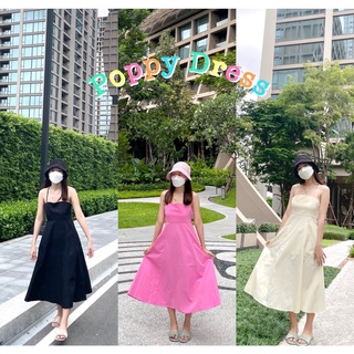 สินค้า พร้อมส่ง Bonnie Goods|Poppy Dress เดรสยาวสไตล์เกาหลี🧺🧤✨