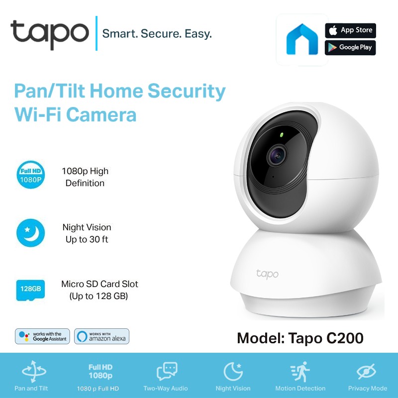 TP-Link Tapo Security Camera 360° คมชัด 1080P กล้องวงจรไร้สาย Wifi ...