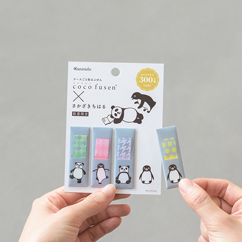 sticky-note-กระดาษโน๊ต-มีกาวในตัว-ลายน่ารัก-พกพาสะดวก-suica-no-penguin-x-coco-fusen-kanmido-limited-edition