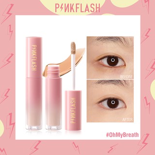 PINKFLASH OhMyPinkFlash OhMyBreath คอนซีลเลอร์ของเหลวธรรมชาติเนื้อแมตต์แบบเรียบเนียนติดทนนาน