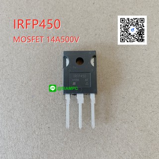 ราคาIRFP450 MOSFET มอสเฟต 14A 500V