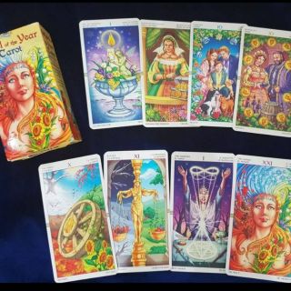 ไพ่ยิปซี Wheel of the Year Tarot/ไพ่ยิปซีแท้/ไพ่ยิปซี/ไพ่ทาโร่ต์/ไพ่ออราเคิล/Tarot/Tarot Cards/Oracle/Oracle Cards