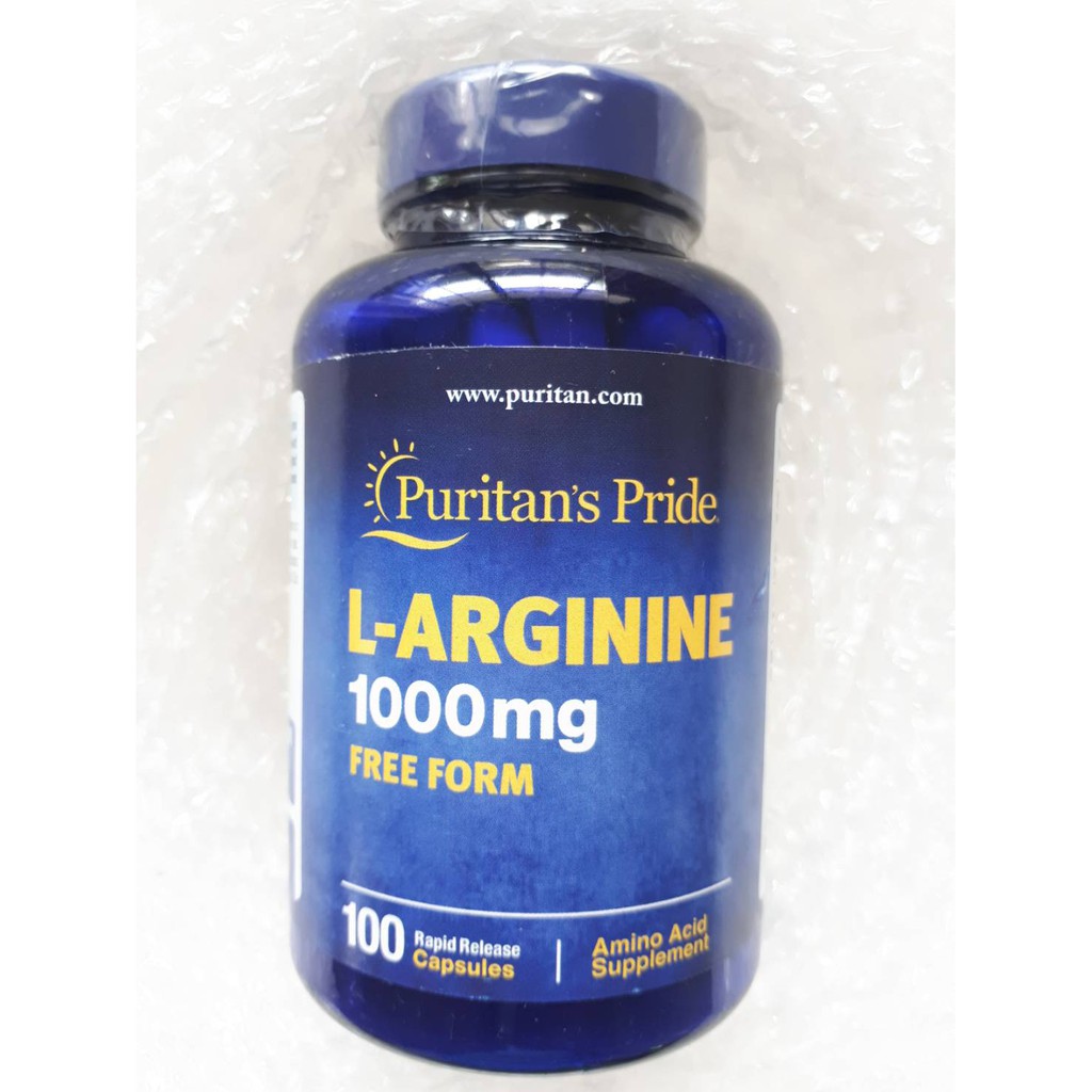 puritan-l-arginine-1000-mg-100-แคปซูล-แอล-อาร์จินีน-เสริมสร้างกล้ามเนื้อ-บำรุงหลอดเลือดให้แข็งแรง