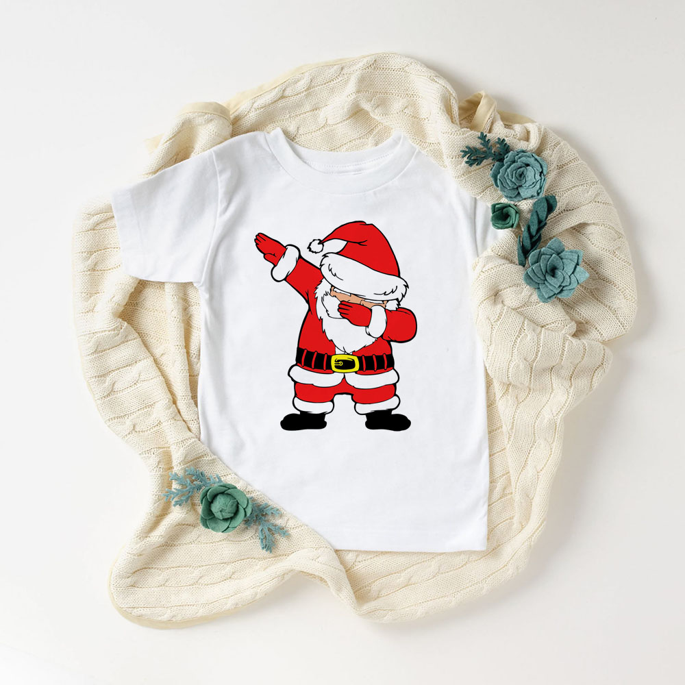 เสื้อยืด-พิมพ์ลายซานตาคลอส-สําหรับครอบครัว-เด็กผู้ชาย-และเด็กผู้หญิง