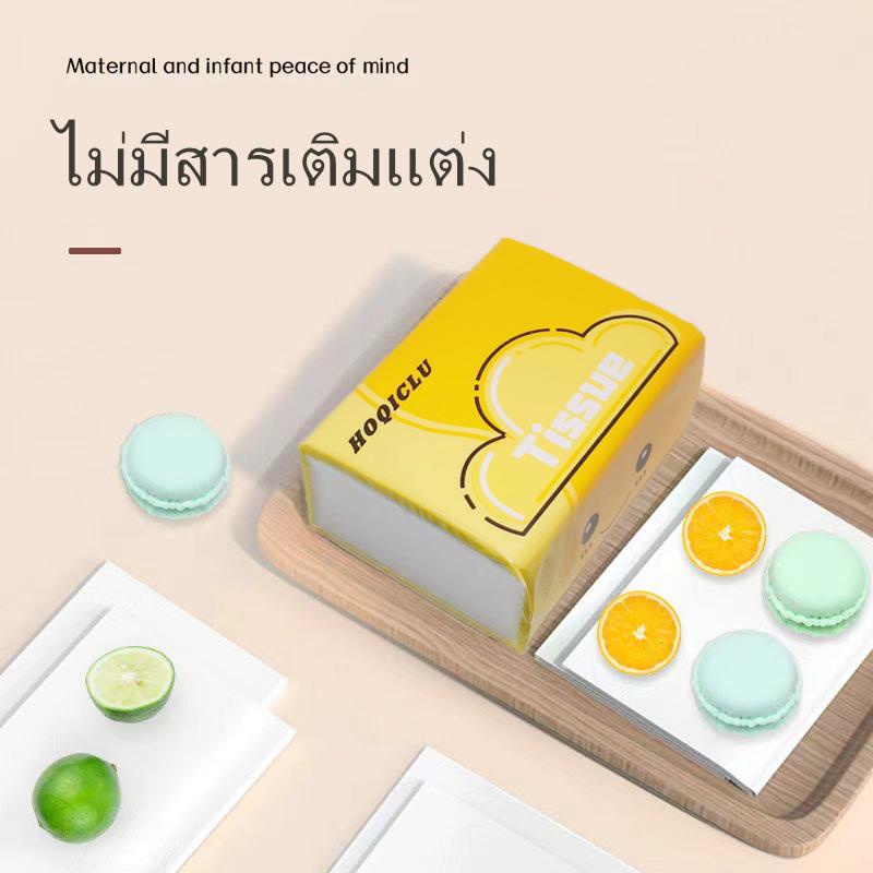 กระดาษทิชชู่-หนา-4-ชั้น-300-แผ่น-ทิชชู่แบบดึง-เหนียว-แข็งแรง-และ-นุ่ม-กระดาษเช็ดหน้า-กระดาษเช็ดมือ