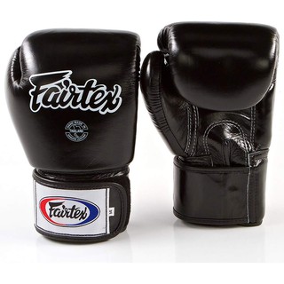 ภาพหน้าปกสินค้านวมชกมวยไทย หนังแท้ FAIRTEX MUAY THAI BOXING GLOVES BGV1 Black Training Sparring Universal gloves Pls place 1 pair/order ที่เกี่ยวข้อง