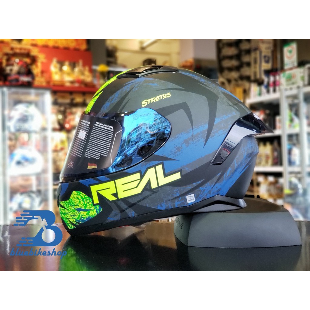 หมวกกันน็อค REAL Raptor-Stratos 2020 | Shopee Thailand
