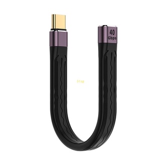 Btsg สายเคเบิลต่อขยาย USB C ตัวเมีย เป็นตัวผู้ 100W Type C 40Gbps สําหรับโทรศัพท์มือถือ