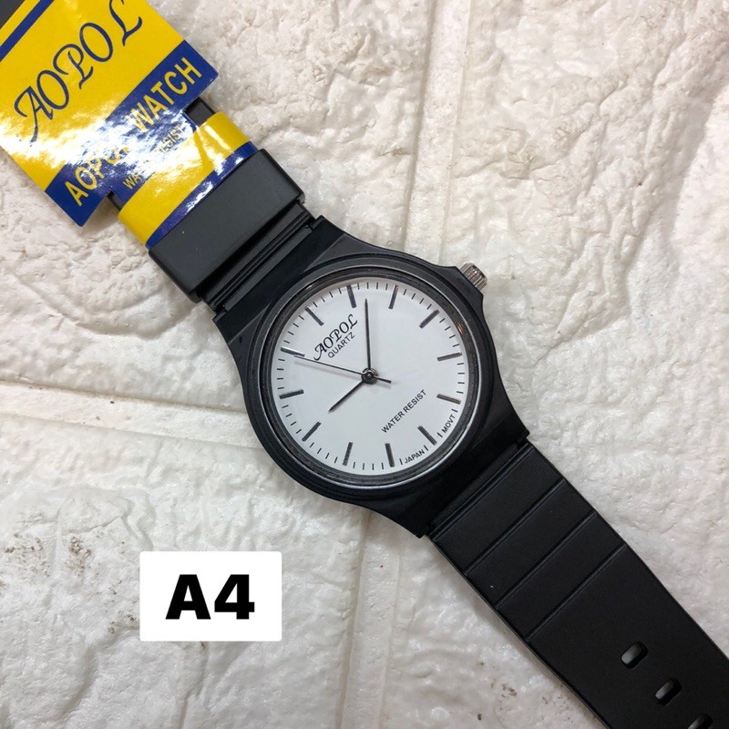 ภาพสินค้านาฬิกาข้อมือ ชาย AOPOL(โอปอล) สายและเรือนสาย ทำจากยางซิลิโคนอย่างดีทนทาน ระบบQuartz analog 3 เข็ม จากร้าน angel_pig6395 บน Shopee ภาพที่ 3