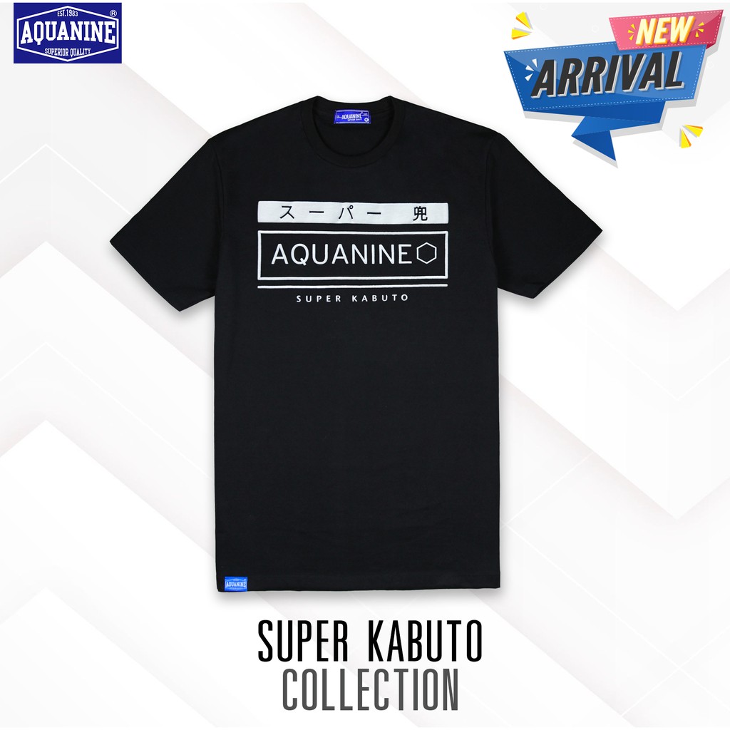 เสื้อยืด-aquanine-super-kabuto-black-เสื้อยืดสีดำ-ลิขสิทธิ์แท้