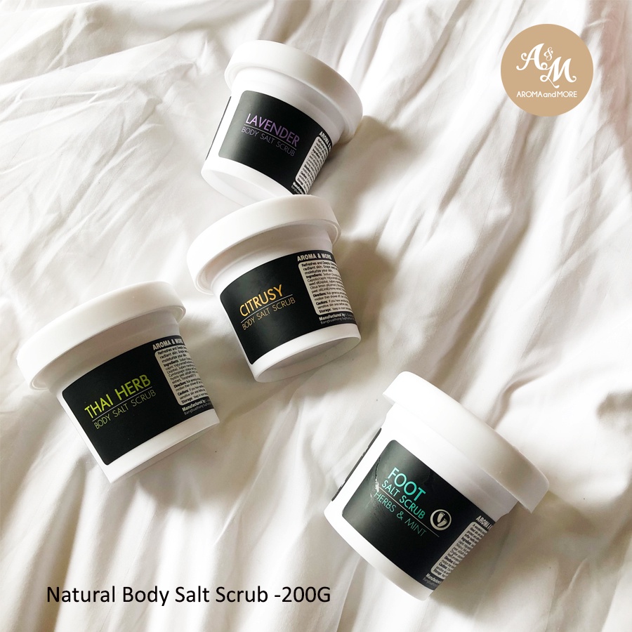 aroma-amp-more-citrusy-body-salt-scrub-เกลือขัดผิวเนื้อละเอียดกลิ่นซีทรัสซี่-ช่วยผลัดเซลล์ผิว-ใสกระจ่าง-เนียนนุ่ม-200g-1000g