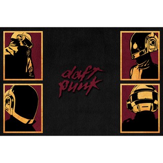 โปสเตอร์ Daft Punk ดาฟต์พังก์ EDM Techno Dance Electronic Music Poster วอลเปเปอร์ รูปภาพ ตกแต่งผนัง วงดนตรี ตกแต่งบ้าน