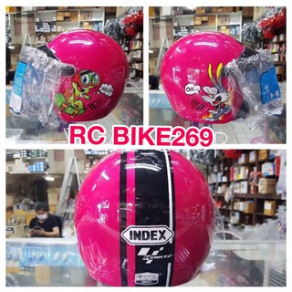 ภาพขนาดย่อของภาพหน้าปกสินค้าพร้อมส่ง หมวกกันน็อคเด็กโต ยี่ห้อ Index รุ่น Pinkie คละสี จากร้าน rc_bike269 บน Shopee ภาพที่ 6