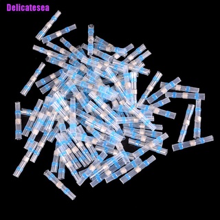Delicatesea&gt; 16-14AWG สายไฟสีฟ้า กันน้ํา 10 ชิ้น