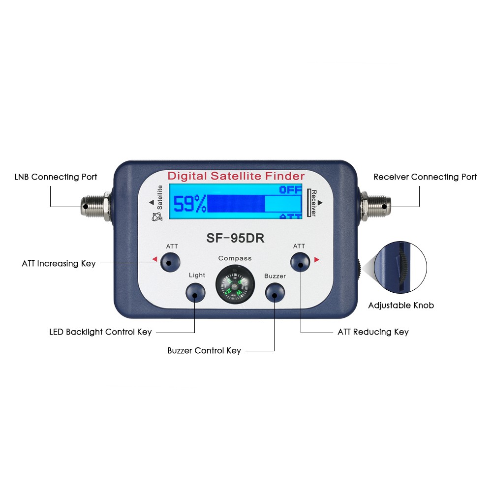 เครื่องวัดสัญญาณดิจิตอลขนาดเล็กดิจิตอลหน้าจอ-lcd