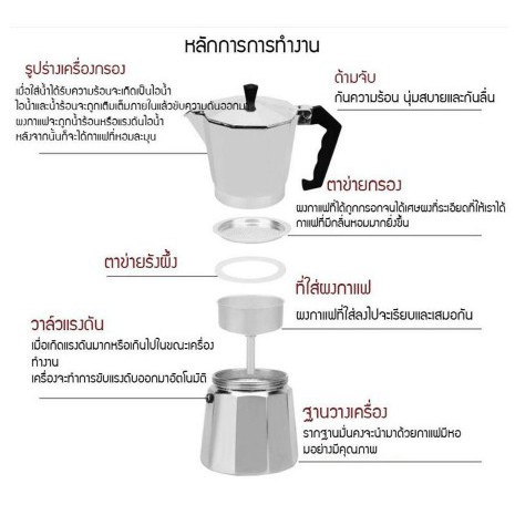 alechaung-โมก้าพอท-กาต้มกาแฟสด-อลูมิเนียม-เครื่องต้มกาแฟ-ชุดชงกาแฟสด-mokapot-3-cup-6-cup-ที่ชงกาแฟสด-แบบพกพา-ชงกาแฟสด