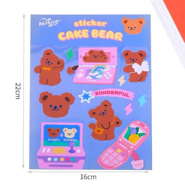 สติ๊กเกอร์ตกแต่ง Decoration Sticker “Milkjoy” Korea | Shopee Thailand