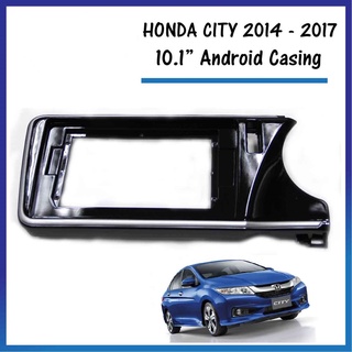 EZframe เคสกรอบเครื่องเล่นสําหรับ for Honda City 2014-2017 10.1 