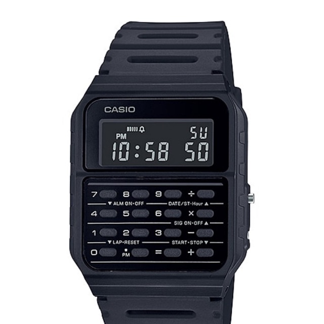 นาฬิกาดิดิจิตอล-นาฬิกาคู่-casio-นาฬิกาเครื่องคิดเลขรุ่นใหม่ล่าสุด-data-bank-ca-53w-ca-53wf