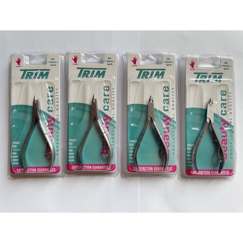 trim-กรรไกรตัดหนัง-สแตนเลส-หัวแหลมปกติ-คมมาก-ขนาดพกพา-ด้ามเงิน-และ-ด้ามซิลิโคน