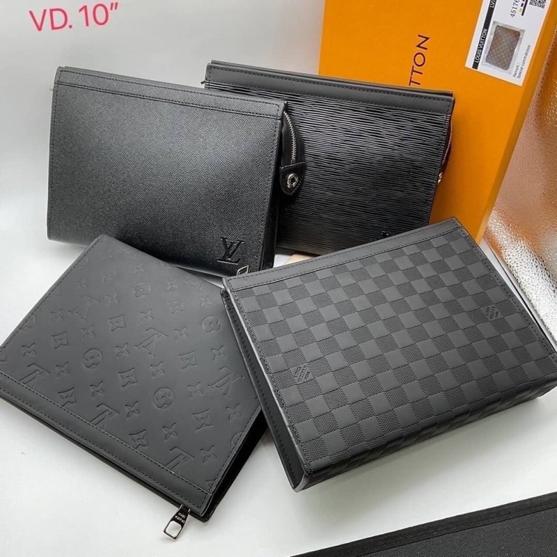 ราคาและรีวิวLouis Vuitton LV POCHETTE VOYAGE กระเป๋าคลัช กระเป๋าคลัทช์ กระเป๋าถือ