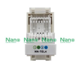 ภาพขนาดย่อของภาพหน้าปกสินค้าเต้ารับโทรศัพท์ NANO 6P 4C ( 1 ชิ้น / 20 ชิ้นต่อกล่อง ) NN-TEL4 NN-TEL4B จากร้าน nanoelectricproducts บน Shopee ภาพที่ 5