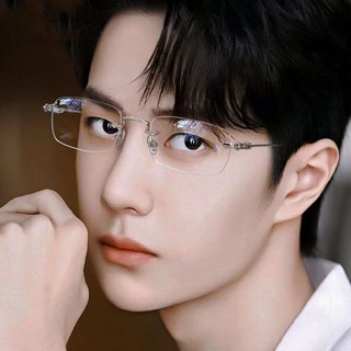 แว่นตาแฟชั่นป้องกันแสงสีฟ้าสไตล์เกาหลีประดับเพชร