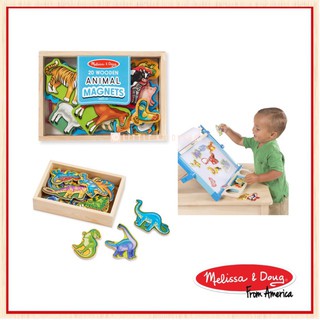 [ของแท้] ของเล่นแม่เหล็กรูปสัตว์/ไดโนเสาร์ เล่าเรื่อง รู้คำศัพท์ Melissa &amp; Doug Animal/Dinosaur Magnets 20 Pcs [MEL]