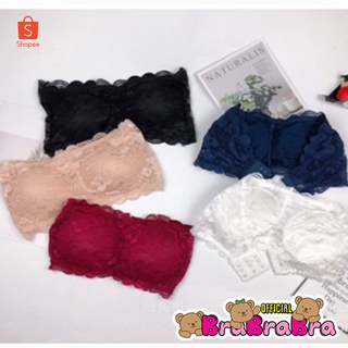 สินค้า 🧸💦𝑩𝒓𝒂𝑩𝒓𝒂𝑩𝒓𝒂⛱️🧸  #bra-030 เกาะอกลูกไม้ตะขอหลัง