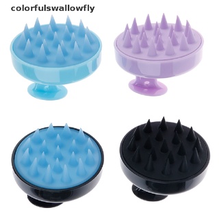 Colorfulswallowfly Hair Washing Comb Silicone Head Massage Brush Scalp Massage Shower Bath Brush CSF