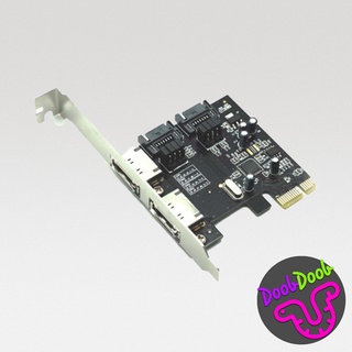 ภาพหน้าปกสินค้าการ์ด PCIe เพิ่มพอร์ต 2 Port eSATA or SATA III (6.0Gbps) PCIe Controller Card [ มีสินค้าพร้อมส่ง ] ที่เกี่ยวข้อง