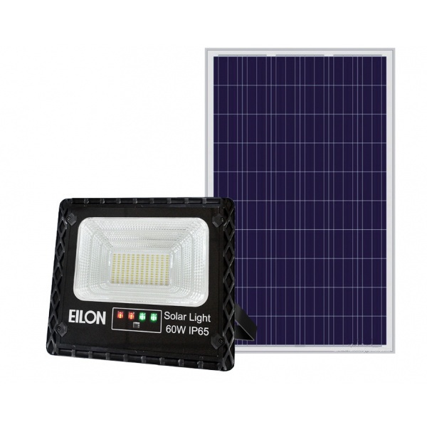 EILON โคมไฟฟลัดไลท์โซลาร์เซลล์ 60W DL รุ่น FDJ-60 แสงเดย์ไลท์ | Shopee ...