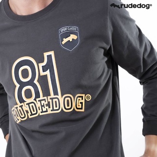 Rudedog เสื้อแขนยาวสีชาร์โคล รุ่น Under81 (ราคาต่อตัว)