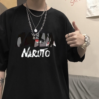 [ขายร้อน] ฤดูร้อนเวอร์ชั่นเกาหลีin Narutoญี่ปุ่นอะนิเมะพิมพ์เสื้อคู่