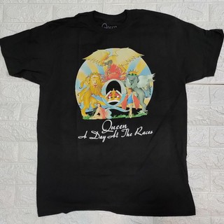 เสื้อยืดผ้าฝ้าย 100%เสื้อวง​ queens vintage logo ลิขสิทธิ์​แท้​ปี​2022​S-3XL