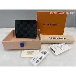 LOUIS VUITTON Wallet 🖤🤍✨ ลาย Damier Graphite รุ่น Multiple ปี17