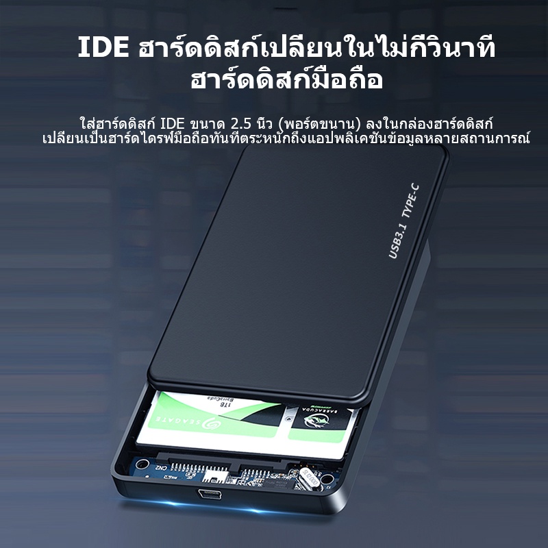 ท้องถิ่นไทย-กล่องใส่-hdd-harddisk-ssd-2-5-inch-usb3-0-แรง-hard-drive-enclosure-ไม่รวม-hdd-hdd-case