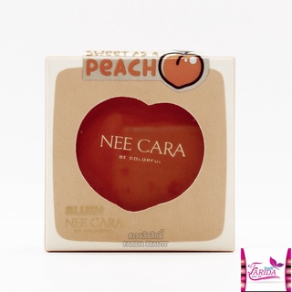 🔥ลดอย่างแรง🔥หมดอายุ เดือน 10/20244 Nee Cara Peach Blush N612  5.5g. นีคาร่า พีช บลัช