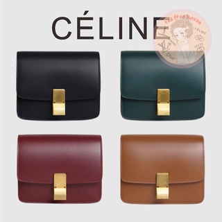 Shopee ราคาต่ำสุด 🔥ของแท้ 100% 🎁Celine Brand New CLASSIC Small Polished Calf Leather Handbag