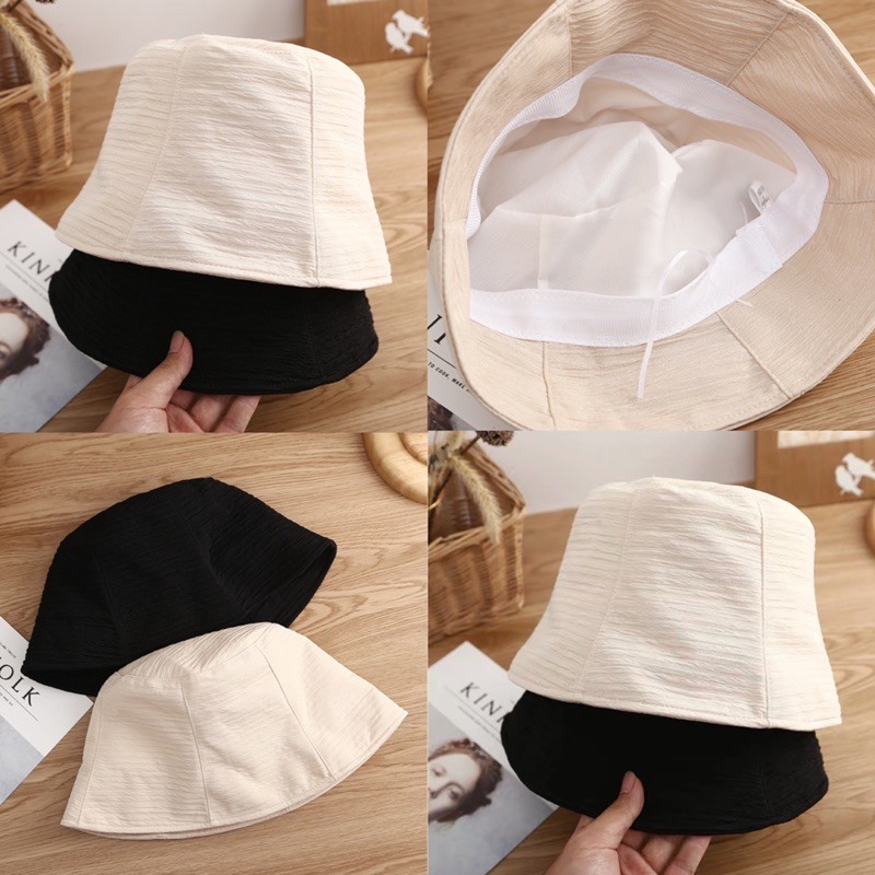 ภาพหน้าปกสินค้า(ZA) หมวกบักเก็ต หมวกปีกแคบ ทรงวินเทจ Bucket hat จากร้าน r_nice บน Shopee